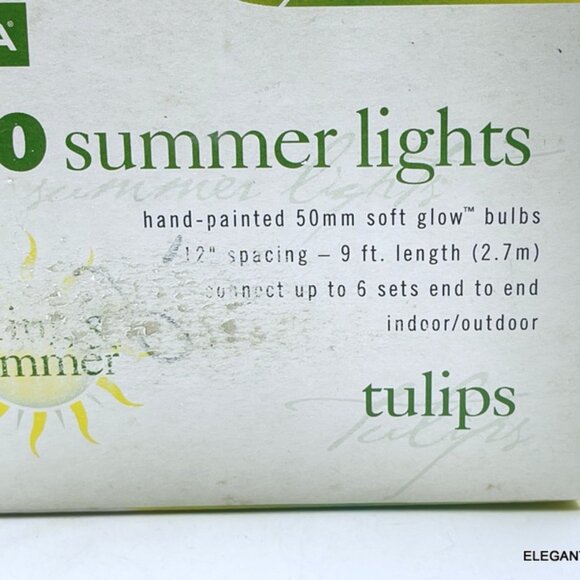 Tulips Flower String Lights In/Outdoor NOMA Party Patio Camp Tiki Garden - Picture 7 of 9